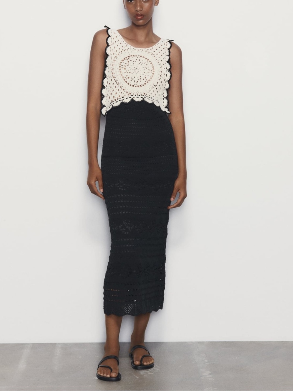 Zara Crochet Halter Dress - Picture 2 of 10